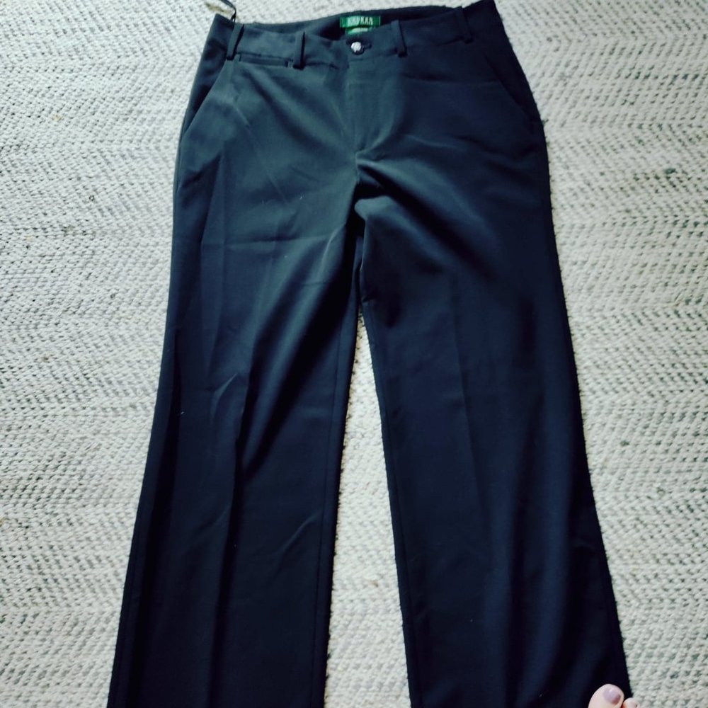 Ralph Lauren wide leg, black trousers size 8